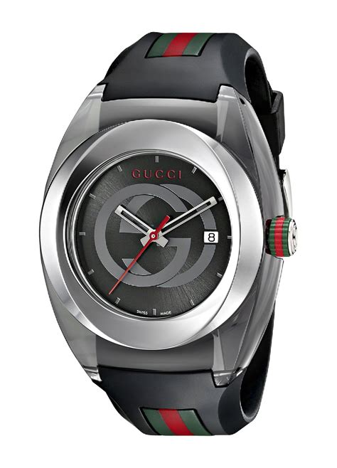 gucci sync mens watch|gucci watch with rubber strap.